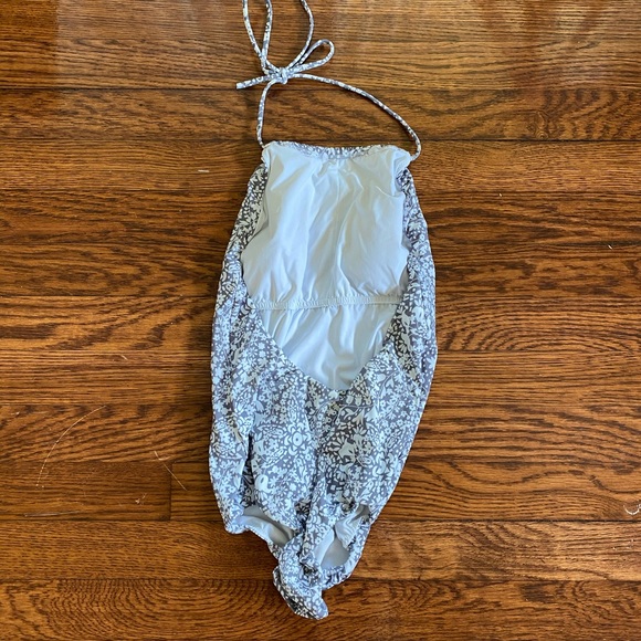 Ele Swims grey floral halter one piece - Picture 2 of 2